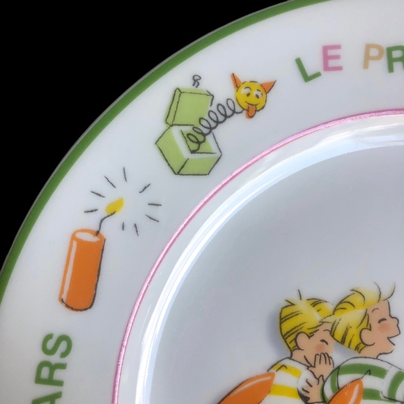 Guy Degrenne The Triplets Spring Porcelain Plate Children - Picture 3 of 6